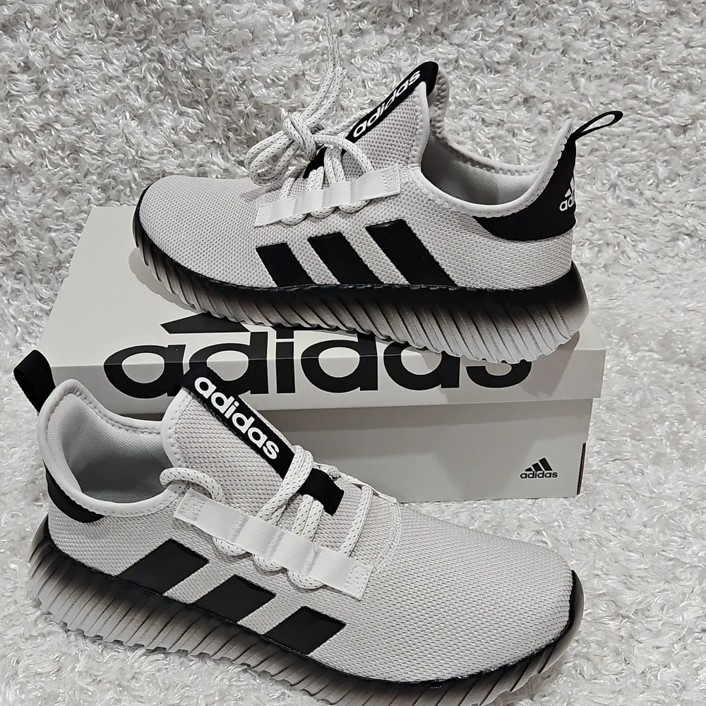 Men's Adidas Kaptir 3.0 Two-toned Light Gray And Black Sneakers